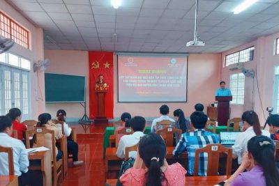 Lớp tập huấn đội ngũ biên tập viên, cộng tác viên các trang thông tin điện tử huyện Vĩnh Thuận năm 2023