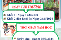 Thông báo thời gian năm học 2024-2025